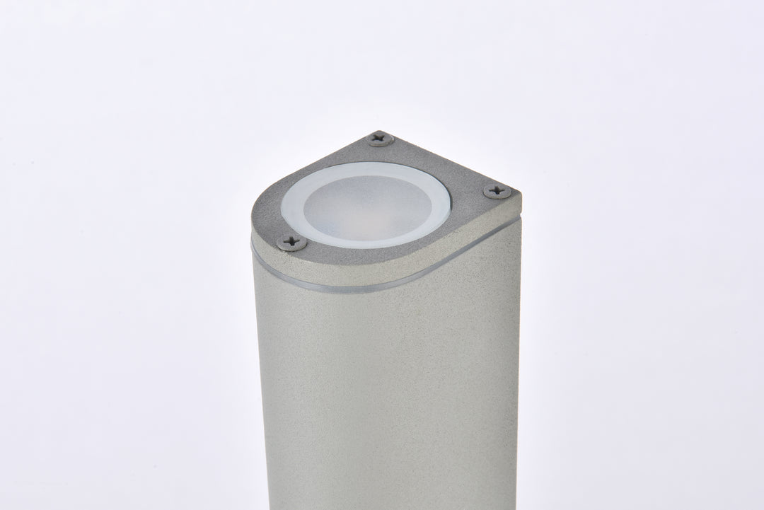 Elegant Lighting - LDOD4008S - LED Outdoor Wall Lamp - Raine - Silver