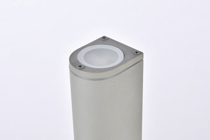 Elegant Lighting - LDOD4008S - LED Outdoor Wall Lamp - Raine - Silver
