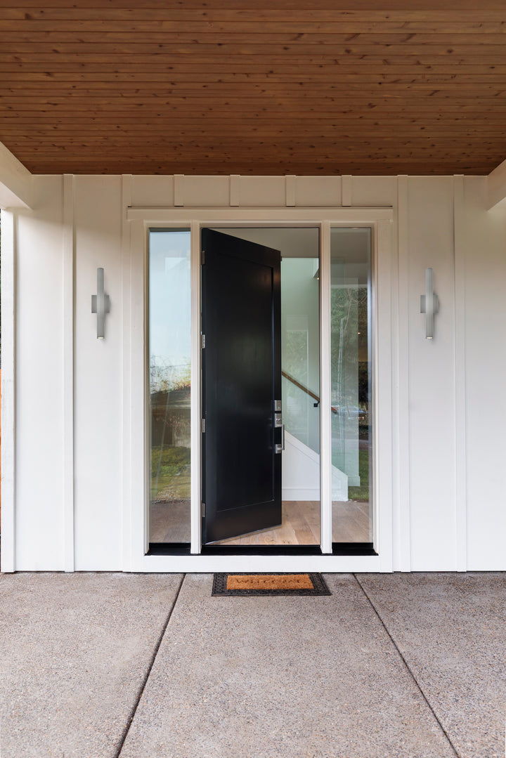 Elegant Lighting - LDOD4008S - LED Outdoor Wall Lamp - Raine - Silver