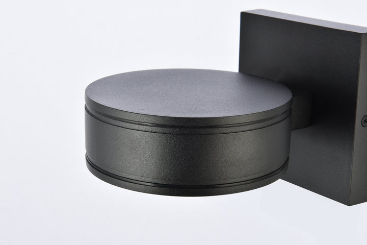 Elegant Lighting - LDOD4018BK - LED Outdoor Wall Lamp - Raine - black