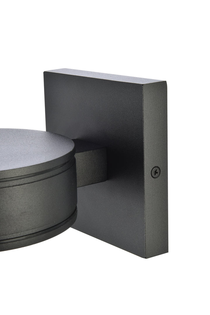 Elegant Lighting - LDOD4018BK - LED Outdoor Wall Lamp - Raine - black