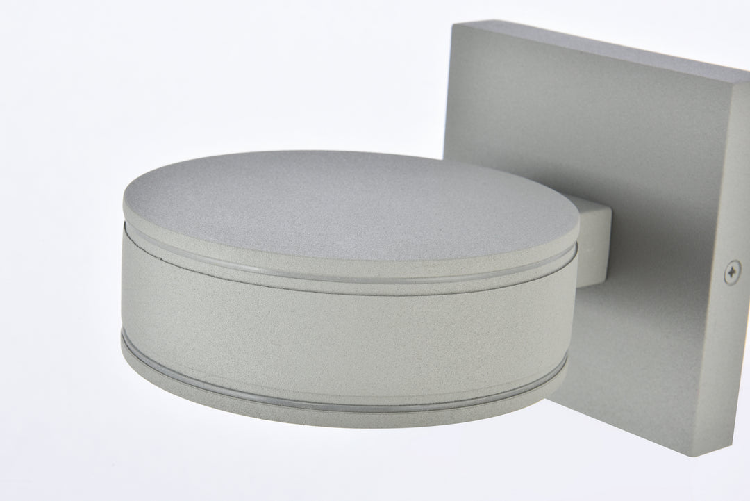 Elegant Lighting - LDOD4018S - LED Outdoor Wall Lamp - Raine - Silver