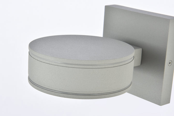 Elegant Lighting - LDOD4018S - LED Outdoor Wall Lamp - Raine - Silver