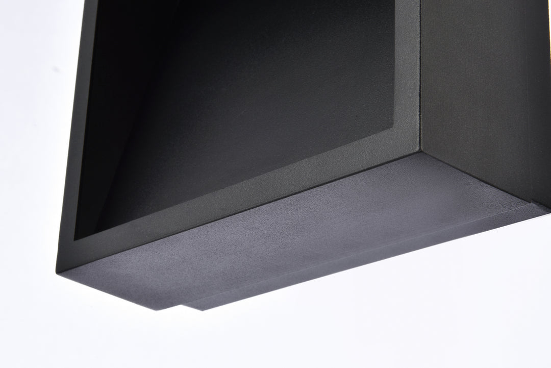 Elegant Lighting - LDOD4019BK - LED Outdoor Wall Lamp - Raine - black