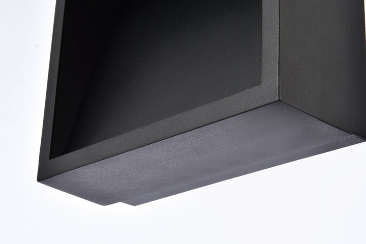 Elegant Lighting - LDOD4019BK - LED Outdoor Wall Lamp - Raine - black