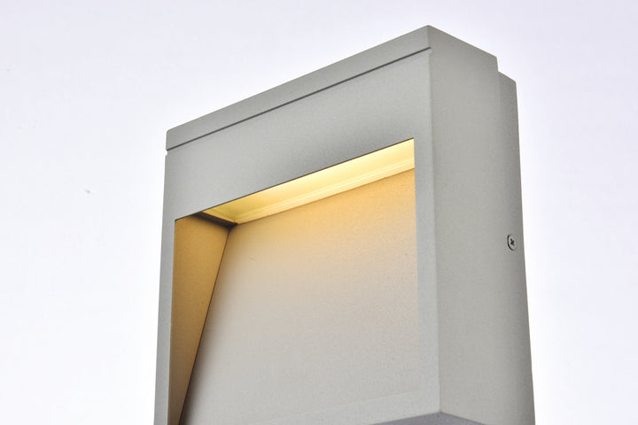 Elegant Lighting - LDOD4019S - LED Outdoor Wall Lamp - Raine - Silver
