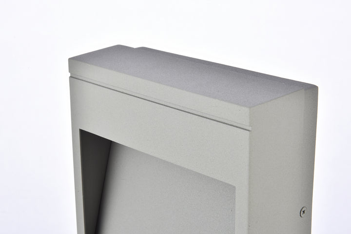 Elegant Lighting - LDOD4019S - LED Outdoor Wall Lamp - Raine - Silver