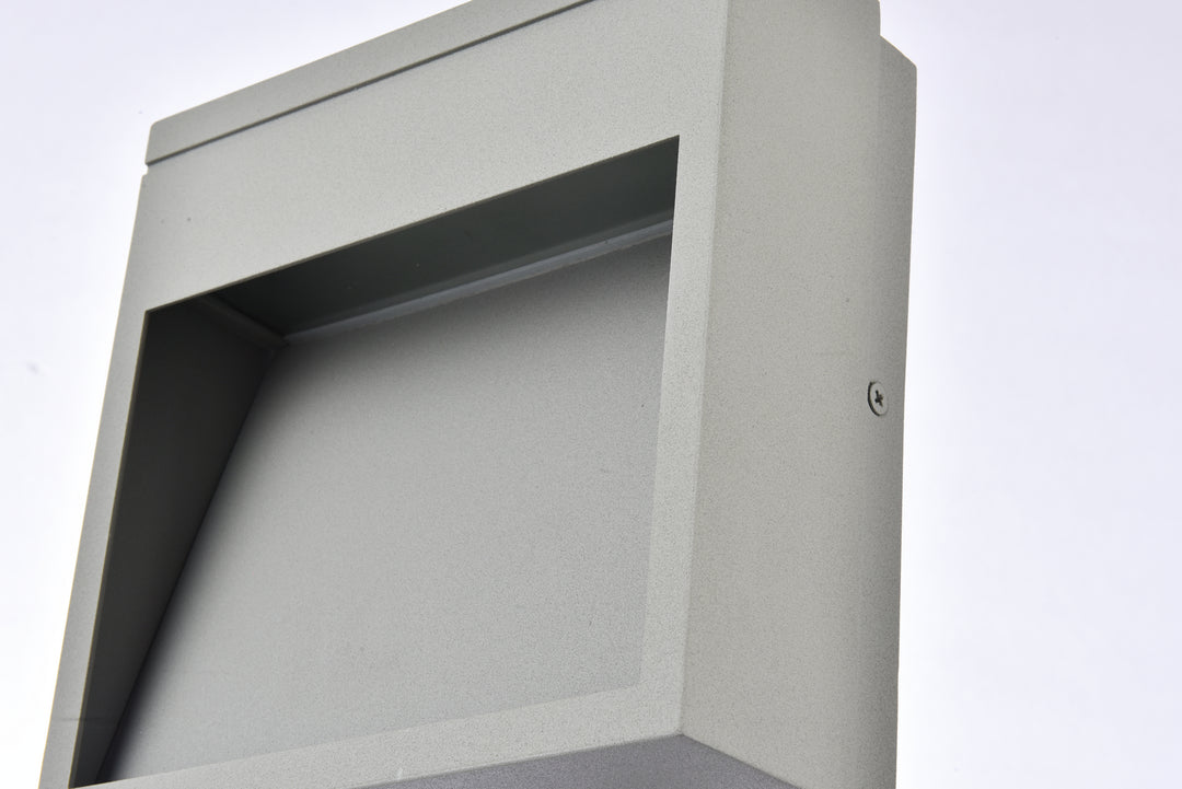 Elegant Lighting - LDOD4019S - LED Outdoor Wall Lamp - Raine - Silver