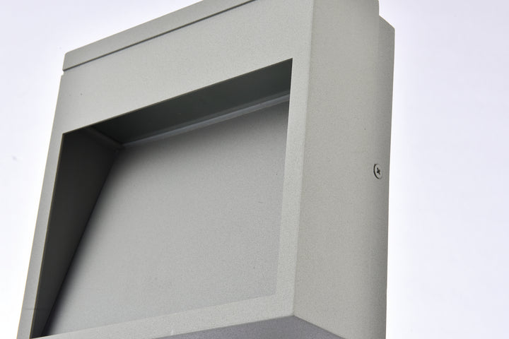 Elegant Lighting - LDOD4019S - LED Outdoor Wall Lamp - Raine - Silver