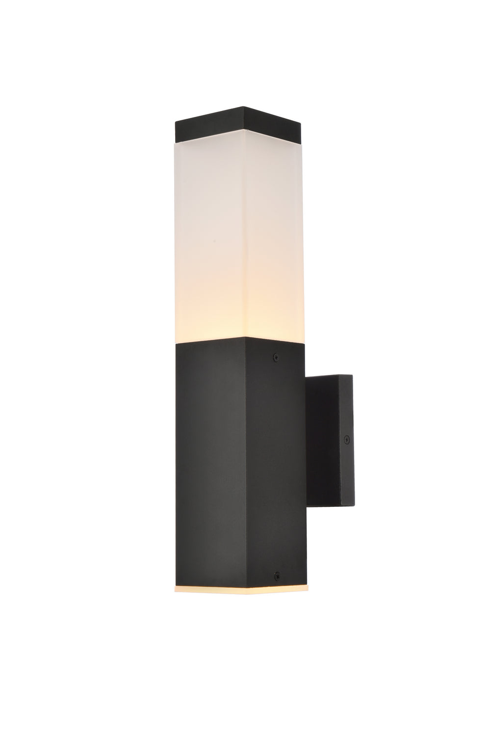 Elegant Lighting - LDOD4021BK - LED Outdoor Wall Lamp - Raine - black