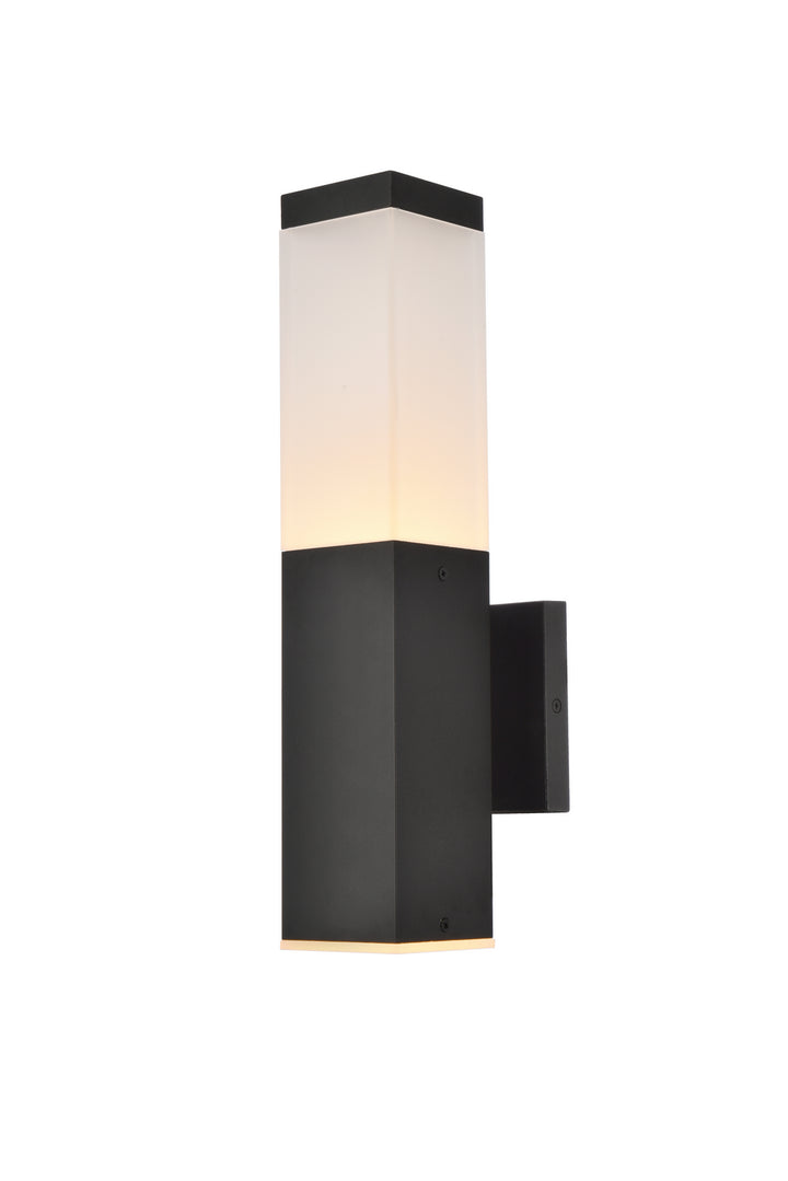 Elegant Lighting - LDOD4021BK - LED Outdoor Wall Lamp - Raine - black