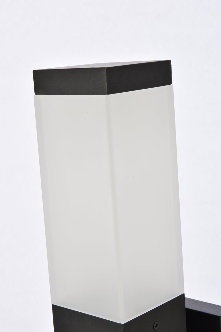 Elegant Lighting - LDOD4021BK - LED Outdoor Wall Lamp - Raine - black