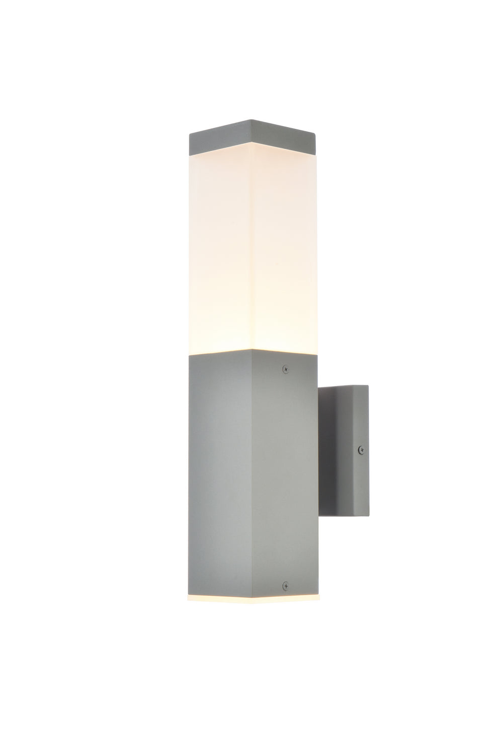 Elegant Lighting - LDOD4021S - LED Outdoor Wall Lamp - Raine - Silver