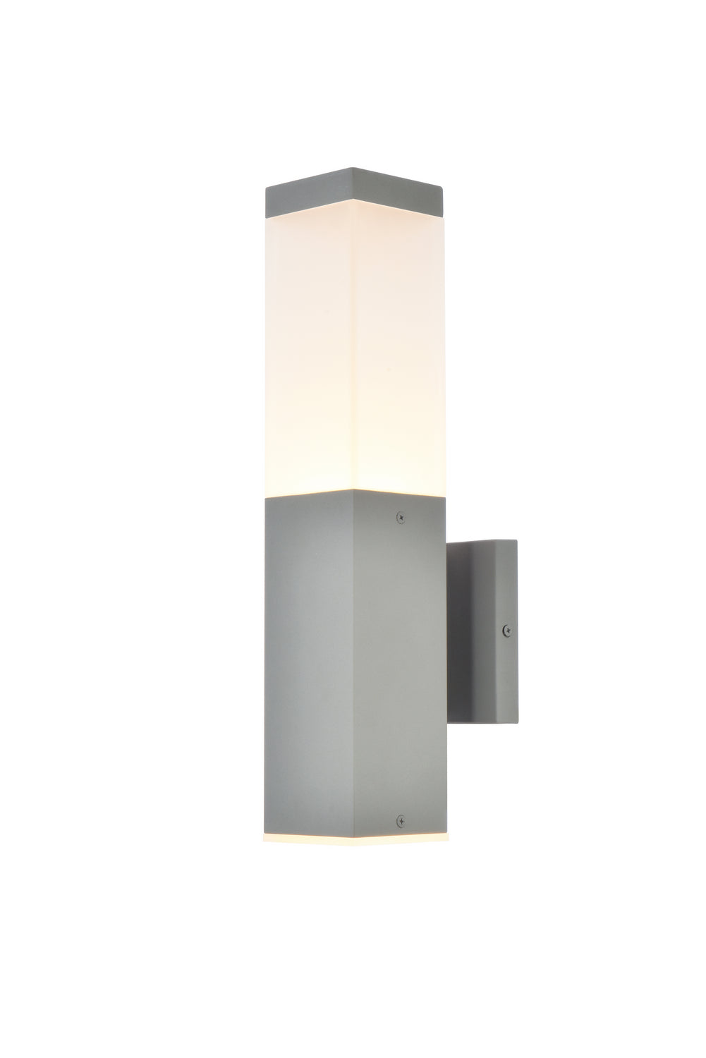 Elegant Lighting - LDOD4021S - LED Outdoor Wall Lamp - Raine - Silver