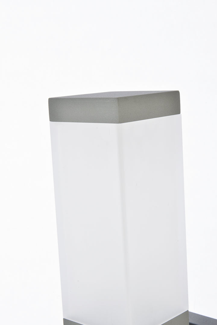 Elegant Lighting - LDOD4021S - LED Outdoor Wall Lamp - Raine - Silver