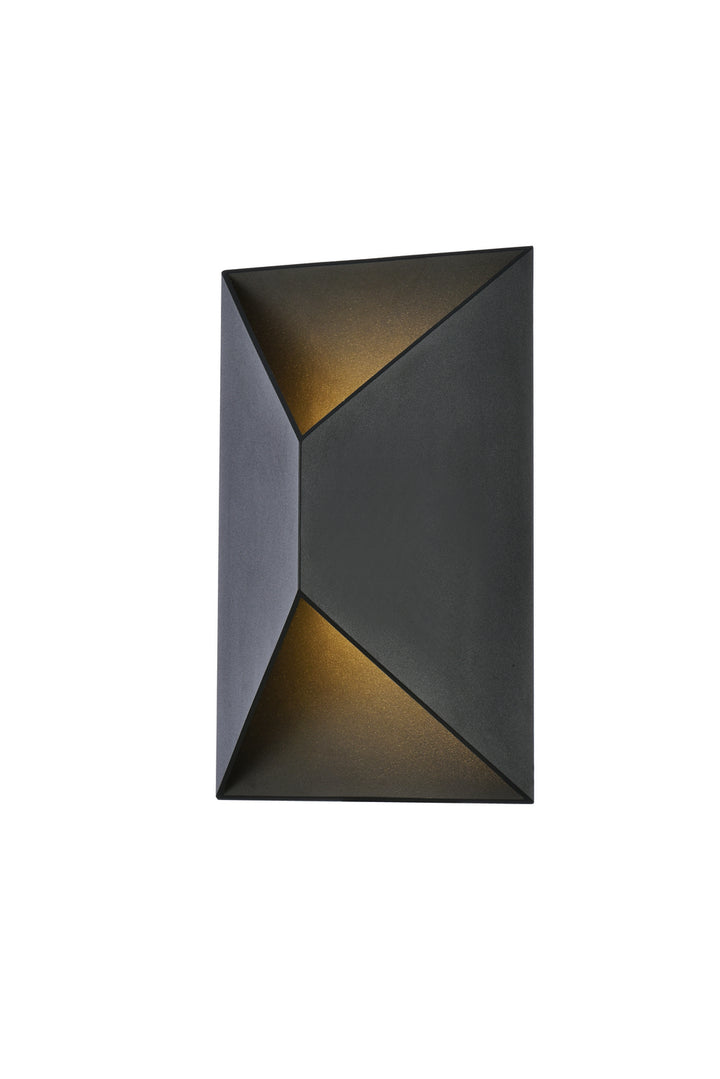 Elegant Lighting - LDOD4022BK - LED Outdoor Wall Lamp - Raine - black
