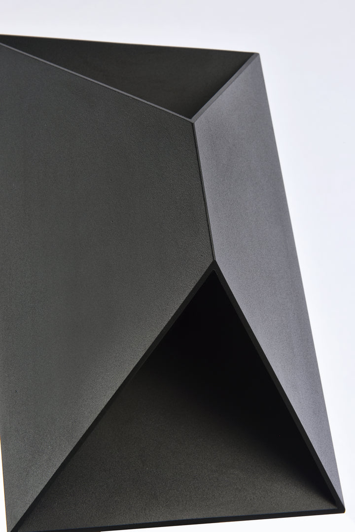 Elegant Lighting - LDOD4022BK - LED Outdoor Wall Lamp - Raine - black