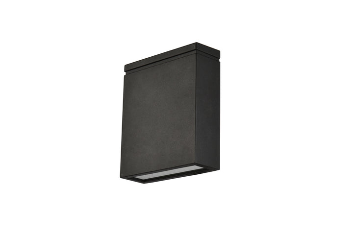 Elegant Lighting - LDOD4023BK - LED Outdoor Wall Lamp - Raine - black