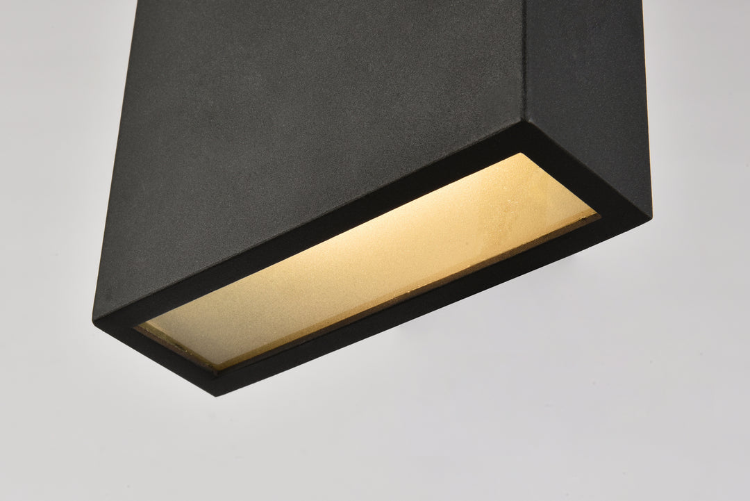 Elegant Lighting - LDOD4023BK - LED Outdoor Wall Lamp - Raine - black