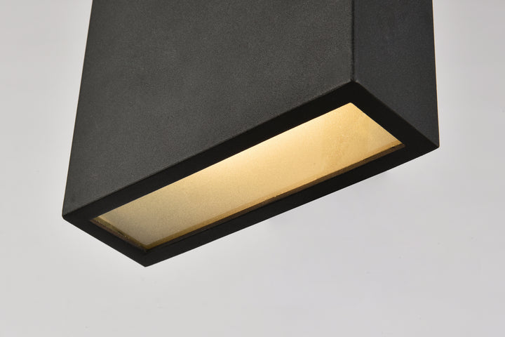 Elegant Lighting - LDOD4023BK - LED Outdoor Wall Lamp - Raine - black