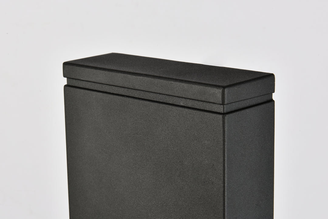 Elegant Lighting - LDOD4023BK - LED Outdoor Wall Lamp - Raine - black