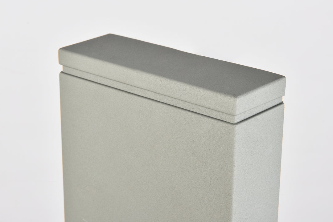Elegant Lighting - LDOD4023S - LED Outdoor Wall Lamp - Raine - Silver