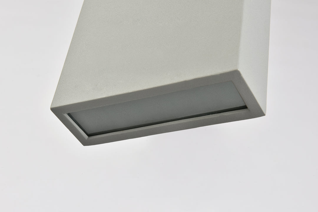 Elegant Lighting - LDOD4023S - LED Outdoor Wall Lamp - Raine - Silver