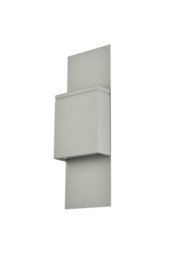 Elegant Lighting - LDOD4024S - LED Outdoor Wall Lamp - Raine - Silver