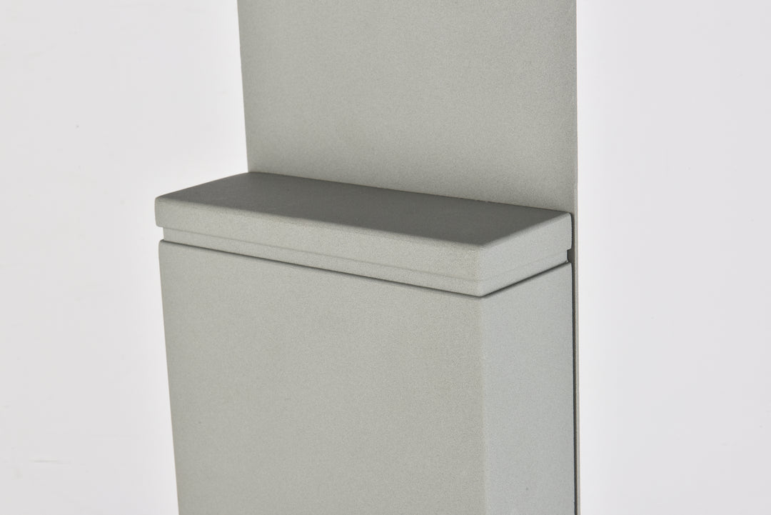 Elegant Lighting - LDOD4024S - LED Outdoor Wall Lamp - Raine - Silver