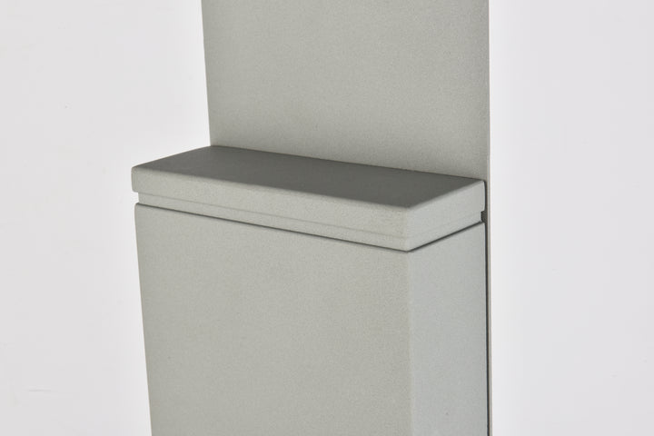 Elegant Lighting - LDOD4024S - LED Outdoor Wall Lamp - Raine - Silver