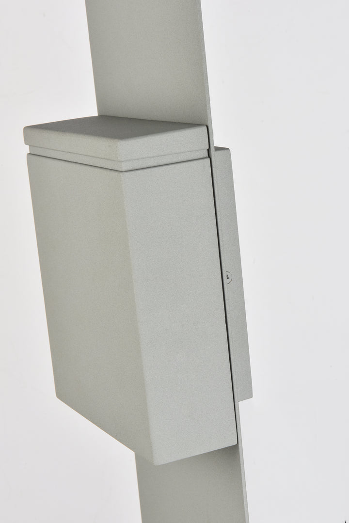 Elegant Lighting - LDOD4024S - LED Outdoor Wall Lamp - Raine - Silver