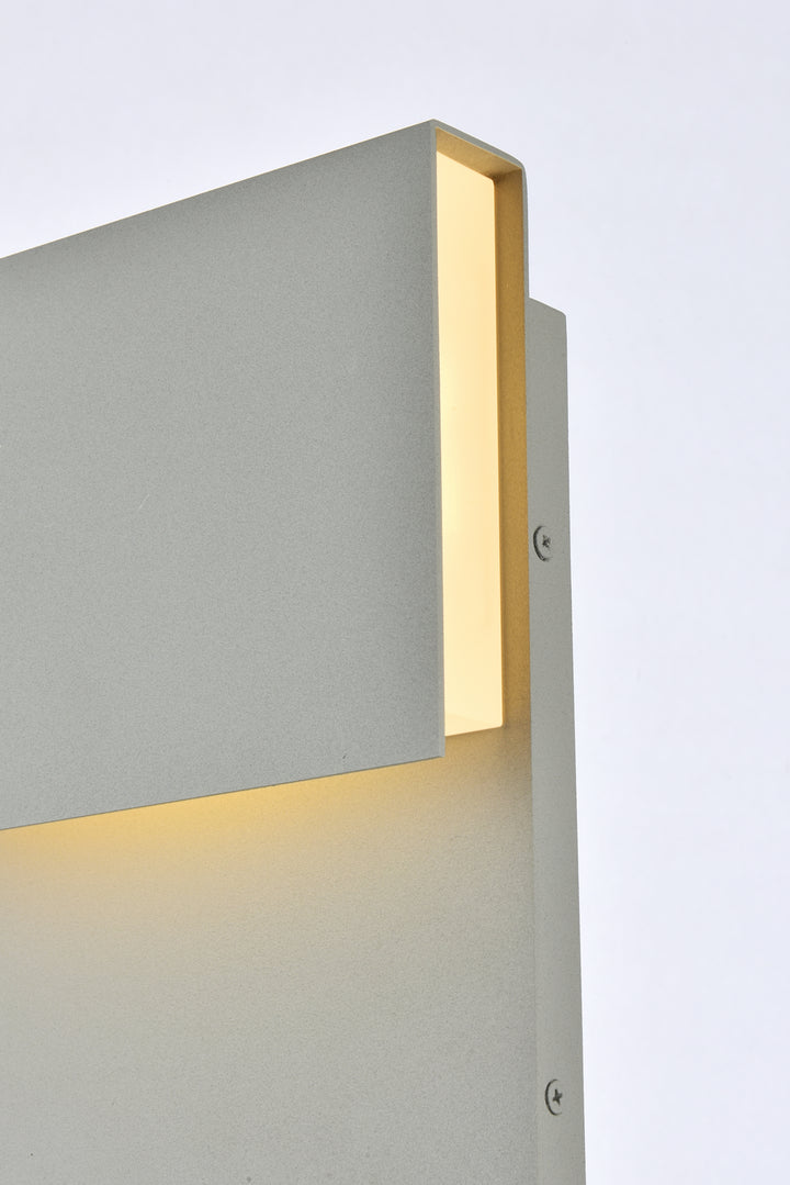 Elegant Lighting - LDOD4029S - LED Outdoor Wall Lamp - Raine - Silver