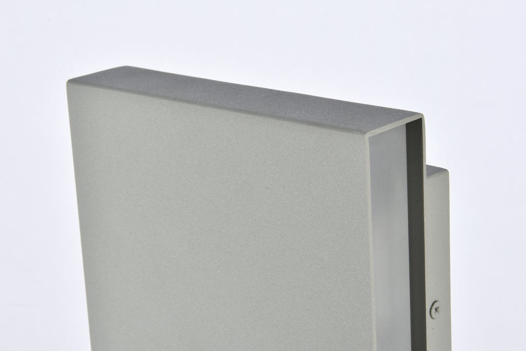 Elegant Lighting - LDOD4029S - LED Outdoor Wall Lamp - Raine - Silver
