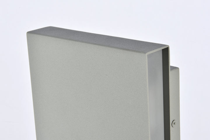 Elegant Lighting - LDOD4029S - LED Outdoor Wall Lamp - Raine - Silver