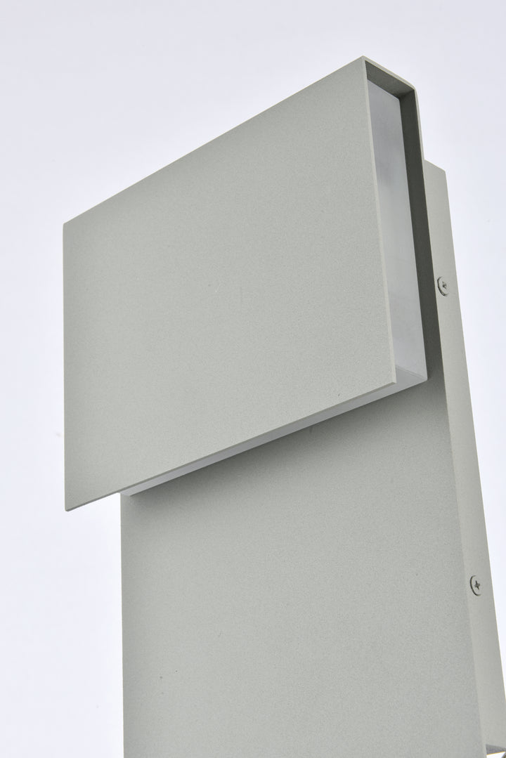 Elegant Lighting - LDOD4029S - LED Outdoor Wall Lamp - Raine - Silver