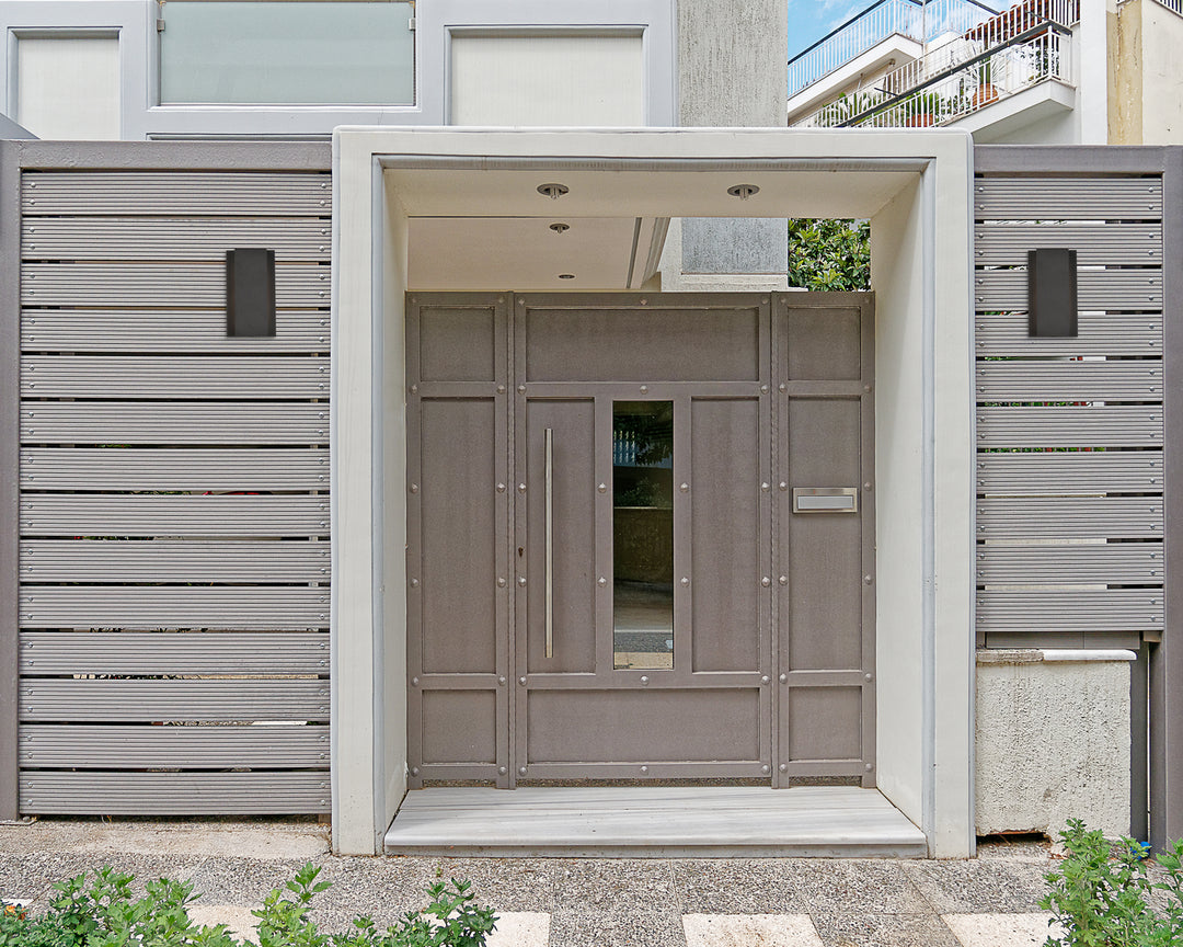 Elegant Lighting - LDOD4033BK - LED Outdoor Wall Lamp - Raine - black