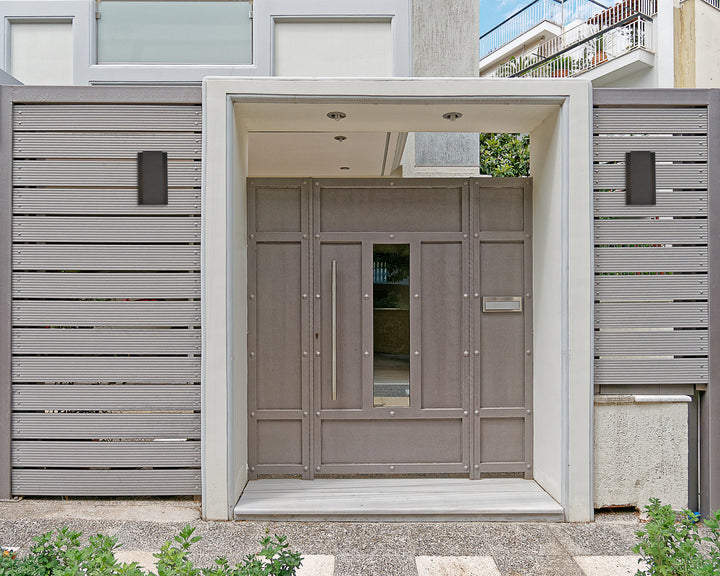 Elegant Lighting - LDOD4033BK - LED Outdoor Wall Lamp - Raine - black