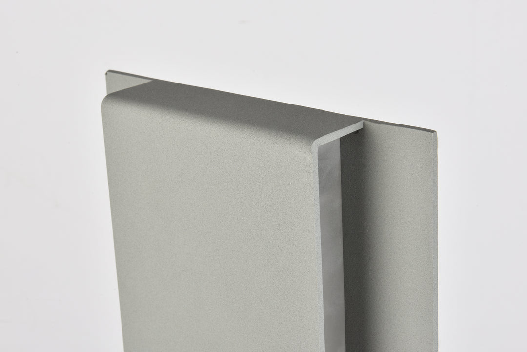 Elegant Lighting - LDOD4033S - LED Outdoor Wall Lamp - Raine - Silver
