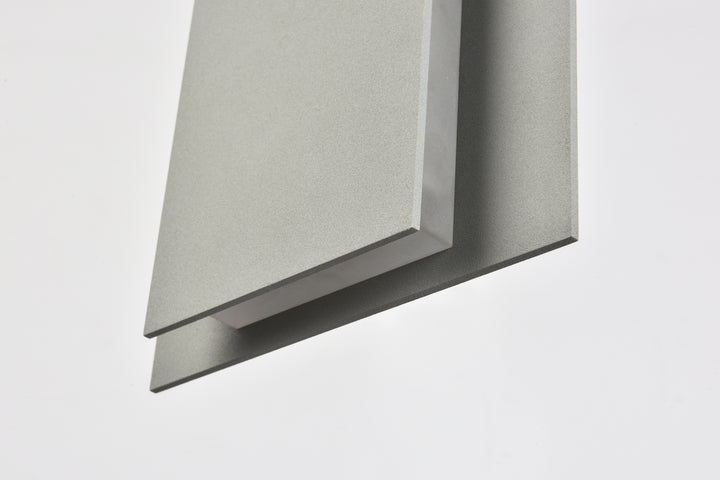 Elegant Lighting - LDOD4033S - LED Outdoor Wall Lamp - Raine - Silver
