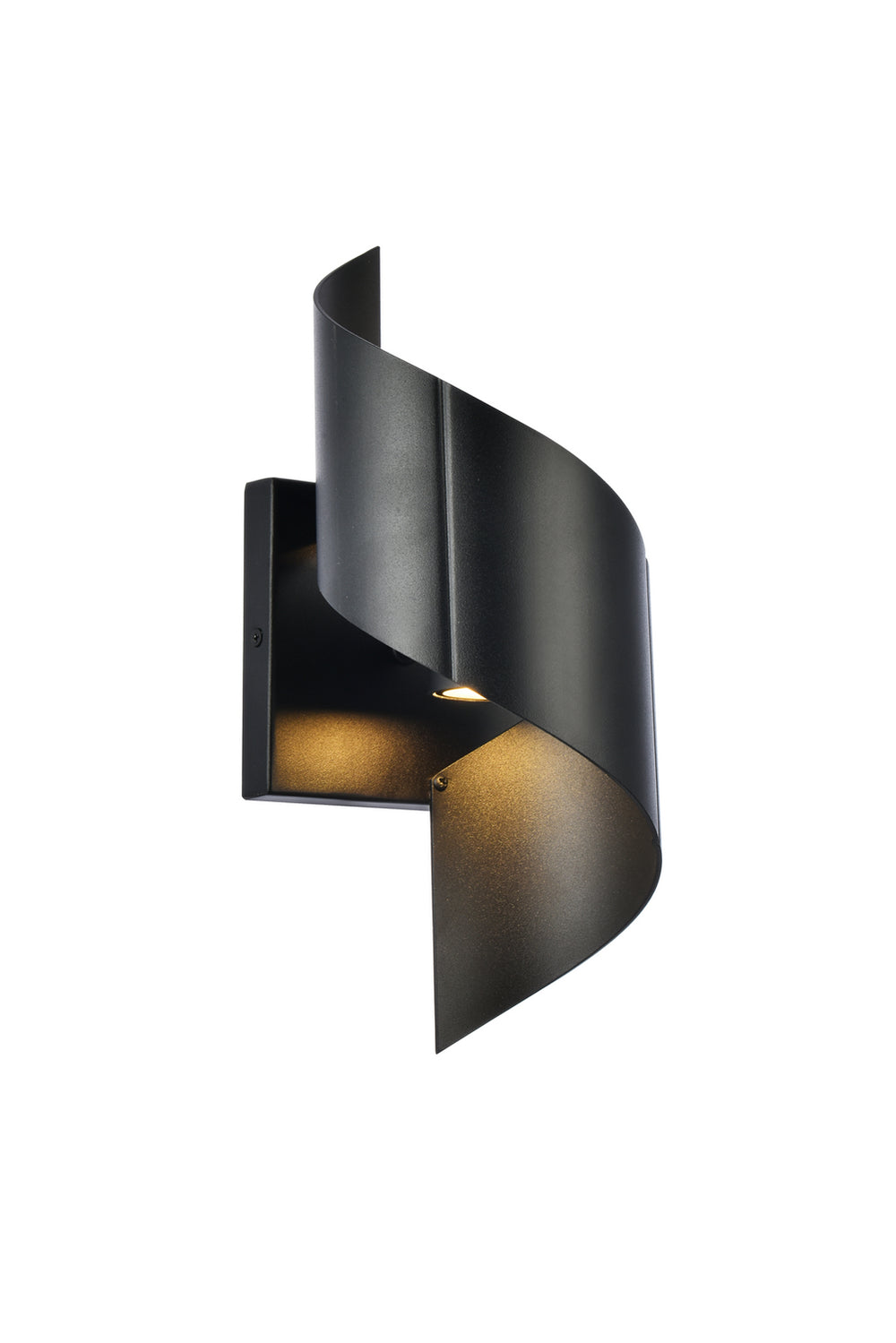 Elegant Lighting - LDOD4034BK - LED Outdoor Wall Lamp - Raine - black