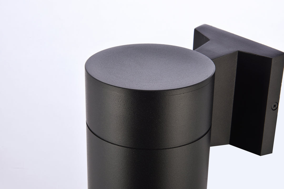 Elegant Lighting - LDOD4039BK - LED Outdoor Wall Lamp - Raine - black