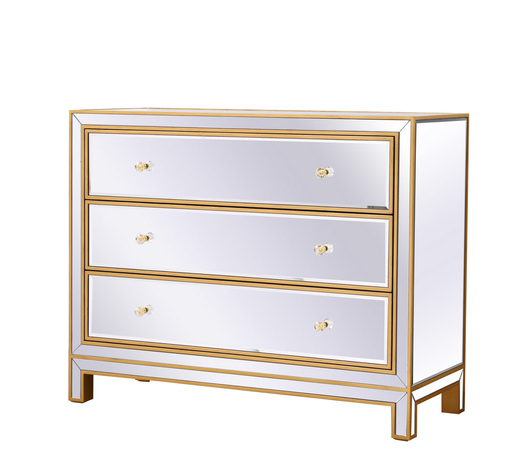 Elegant Lighting - MF72019G - Chest - REFLEXION - Antique gold