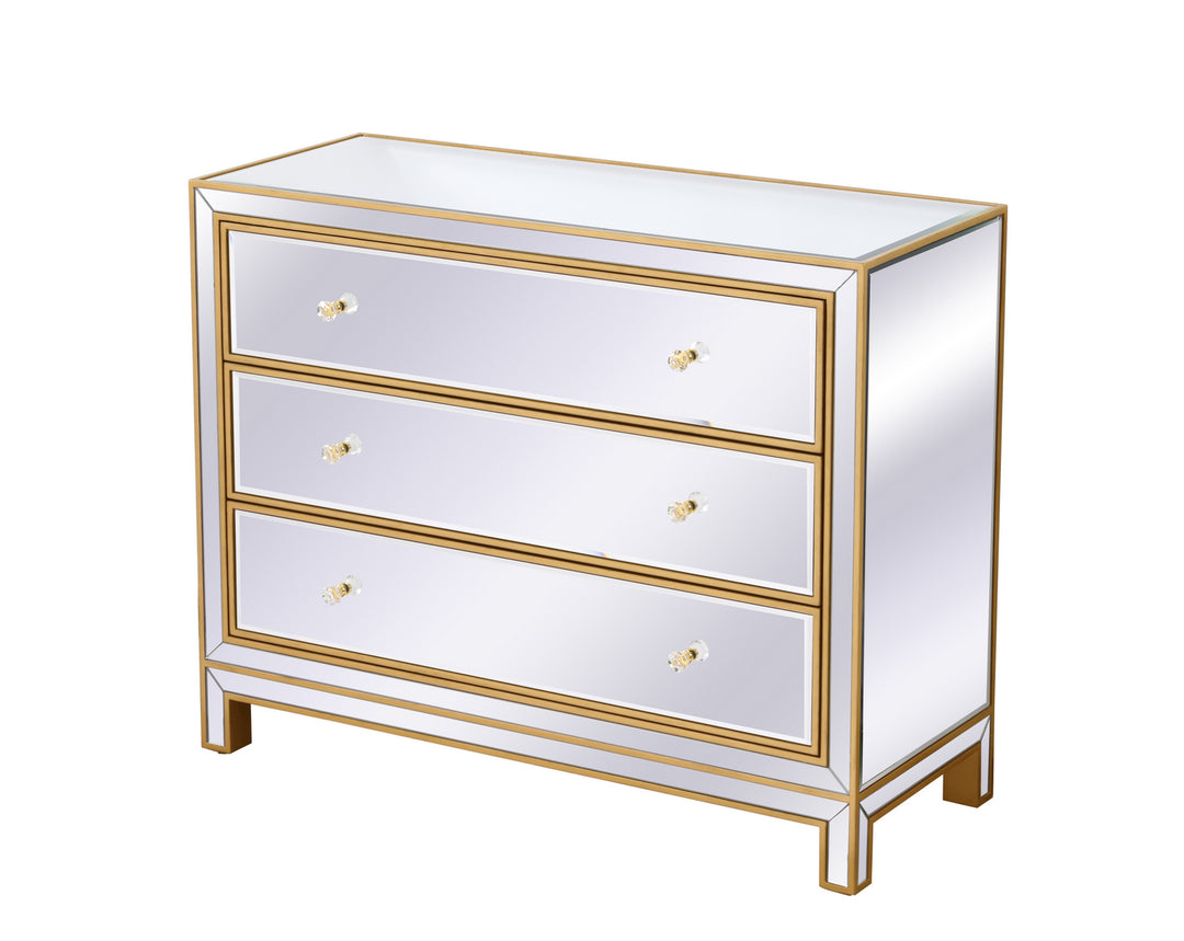 Elegant Lighting - MF72019G - Chest - REFLEXION - Antique gold