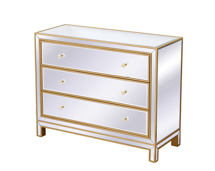 Elegant Lighting - MF72019G - Chest - REFLEXION - Antique gold