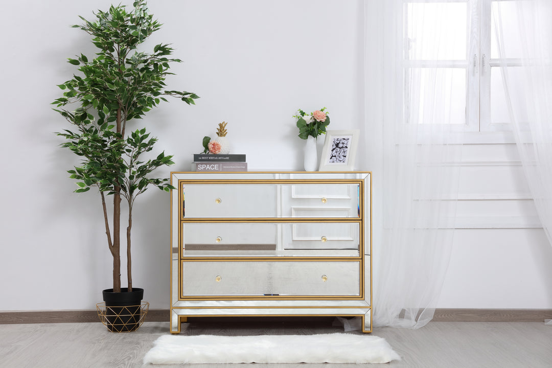 Elegant Lighting - MF72019G - Chest - REFLEXION - Antique gold