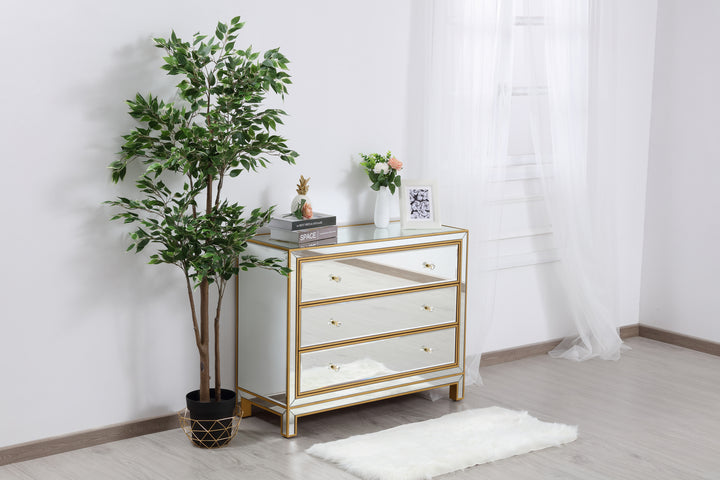 Elegant Lighting - MF72019G - Chest - REFLEXION - Antique gold