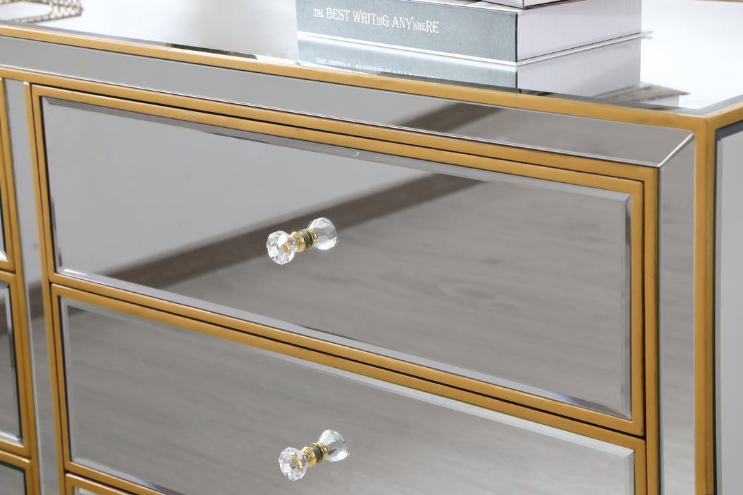 Elegant Lighting - MF72036G - Dresser - REFLEXION - Antique gold