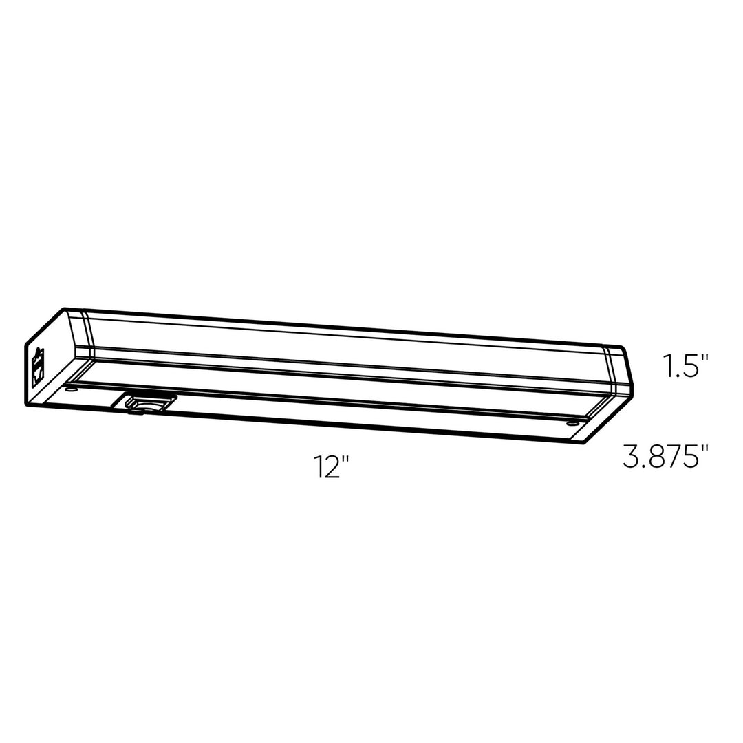 Dals - 9012CC-WH - One Light Under Cabinet Linear - CounterLed Linear - WH