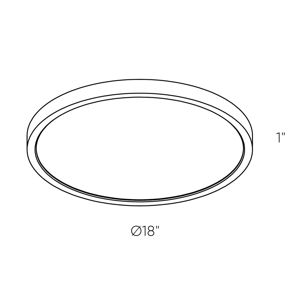 Dals - CFLEDR18-CC-SN - LED Flushmount - Delta - SN