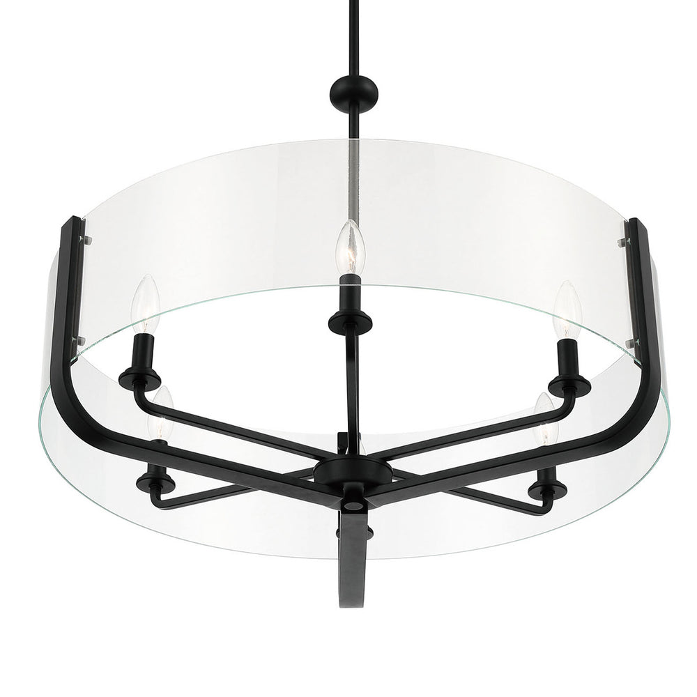 Eurofase Canada - 38155-031 - CAMPISI-CHD-6LT-28IN-BK-CL - CAMPISI - Black